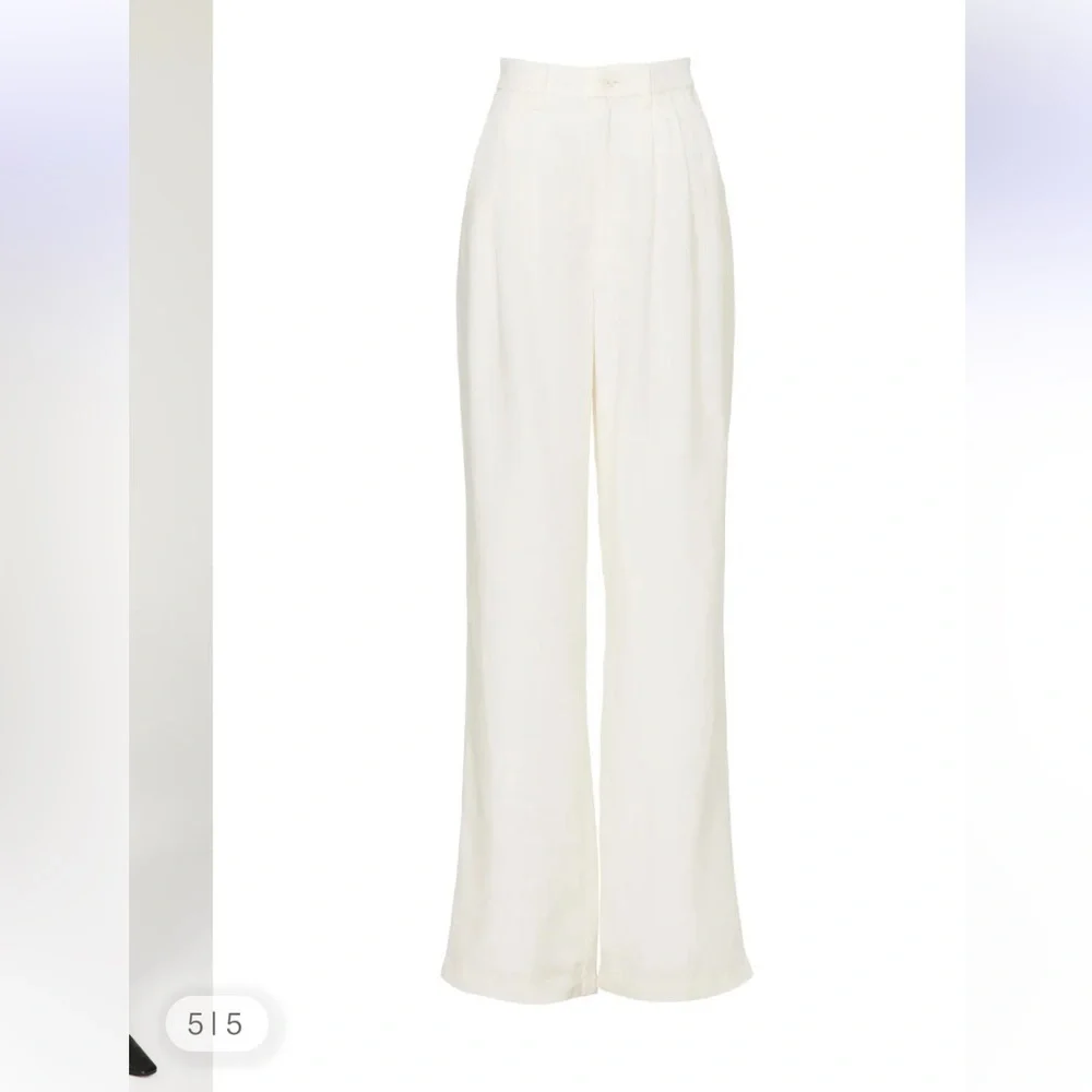 Anine Bing White Carrie Pants - Picture 6 of 9